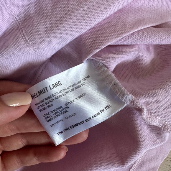 Helmut Lang 100% Cotton Pink T-Shirt - Picture 6 of 8
